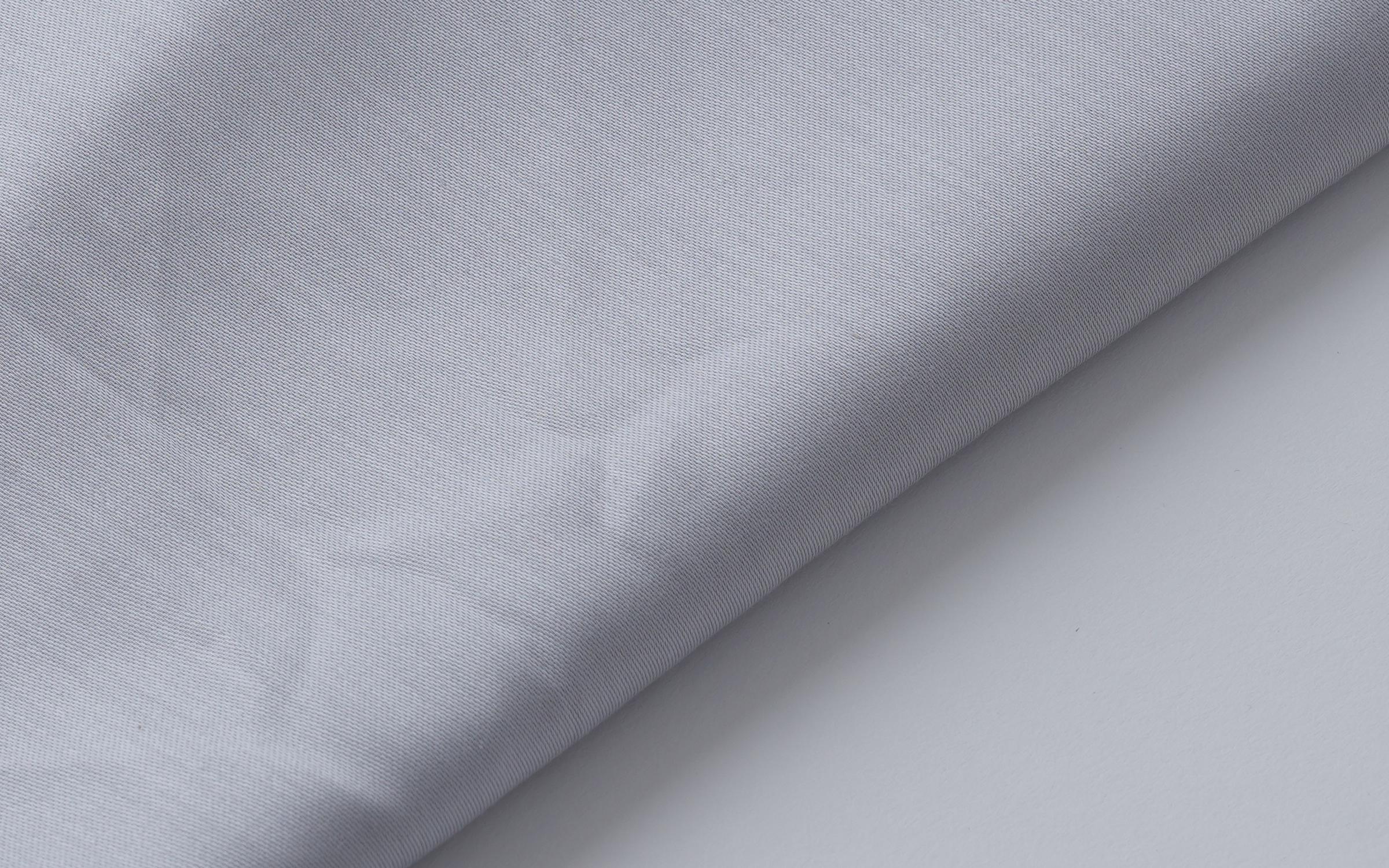 Pillowcase with edging 50/70 cm Satin, light grey, Satin  2